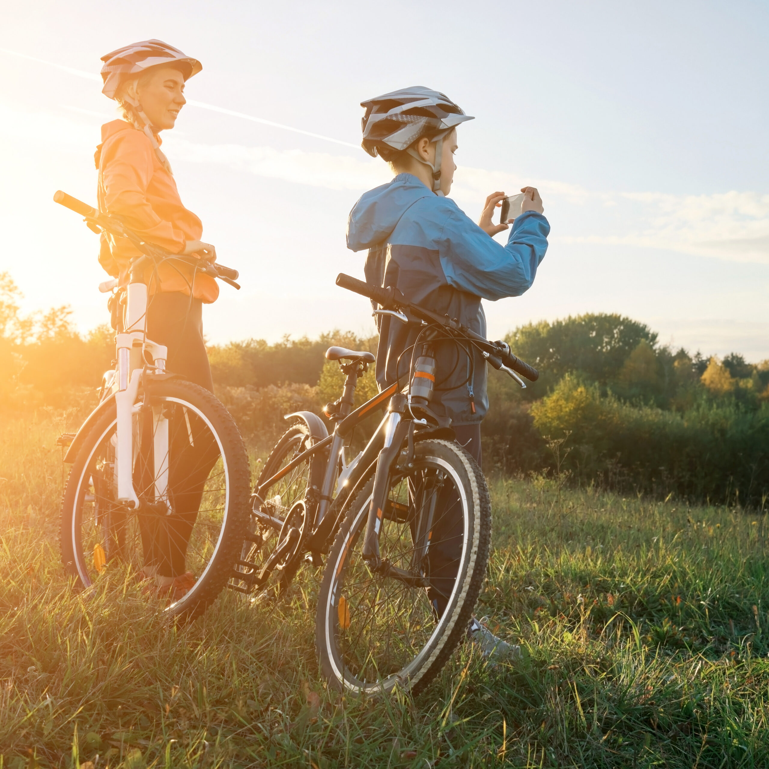 Air_at_Strathalbyn_kids_bikes_sunset_sq